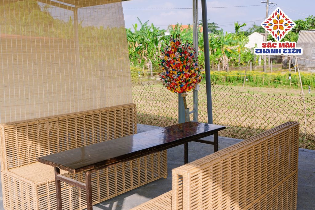 Du khách có thể nghỉ ngơi, uống nước và tán gẫu
