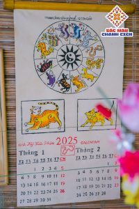 Lịch treo tường 12 con giáp